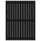 Preview: Wand-Kopfteil Schwarz 82,5x3x110 cm Massivholz Kiefer