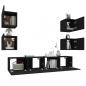 Preview: 6-tlg. TV-Schrank-Set Schwarz Holzwerkstoff