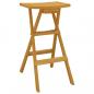Preview: 3-tlg. Bar-Set Klappbar Massivholz Teak