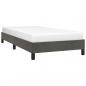 Preview: Bettgestell Dunkelgrau 90x190 cm Samt