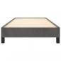 Preview: Bettgestell Dunkelgrau 90x190 cm Samt