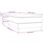 Preview: Boxspringbett mit Matratze Dunkelgrau 90x190 cm Samt