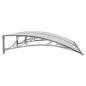 Preview: Türvordach Grau 150x100 cm Polycarbonat