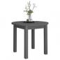 Preview: Couchtisch Grau Ø 55x45 cm Massivholz Kiefer