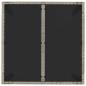 Preview: Gartentisch mit Glasplatte Grau 90x90x75 cm Poly Rattan