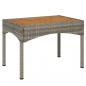 Preview: 3-tlg. Garten-Lounge-Set mit Kissen Grau Poly Rattan