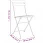 Preview: 3-tlg. Bistro-Set Klappbar Massivholz Teak und Stahl
