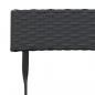 Preview: Bistrostühle 2 Stk. Klappbar Schwarz Poly Rattan und Stahl