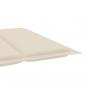 Preview: Sonnenliegen-Auflage Creme 186x58x3 cm Oxford-Gewebe