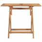 Preview: Klappbarer Garten-Esstisch 90x60x75 cm Massivholz Teak