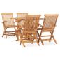 Preview: ARDEBO.de - 5-tlg. Garten-Essgruppe Klappbar Massivholz Teak