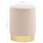 Preview: Hocker Aprikose und Golden Samt