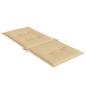 Preview: Hochlehner-Auflagen 2 Stk. Melange Beige 120x50x4 cm Stoff