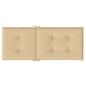 Preview: Hochlehner-Auflagen 2 Stk. Melange Beige 120x50x4 cm Stoff