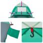 Preview: Strandzelt 2 Personen Seegrün Quick Release Wasserdicht