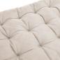 Preview: Sonnenliegen-Auflage Creme 160x50x10 cm Wildleder-Optik