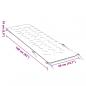Preview: Sonnenliegen-Auflage Creme 160x50x10 cm Wildleder-Optik