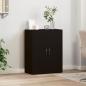 Preview: Aktenschrank Schwarz 60x32x77,5 cm Holzwerkstoff