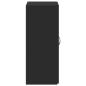 Preview: Aktenschrank Schwarz 60x32x77,5 cm Holzwerkstoff