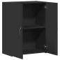 Preview: Aktenschrank Schwarz 60x32x77,5 cm Holzwerkstoff
