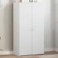 Preview: ARDEBO.de - Aktenschrank Weiß 60x32x115 cm Holzwerkstoff