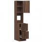 Preview: Küchenschrank Braun Eichen-Optik 35x50x180 cm Holzwerkstoff