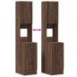 Preview: Küchenschrank Braun Eichen-Optik 35x50x180 cm Holzwerkstoff