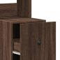 Preview: Küchenschrank Braun Eichen-Optik 35x50x180 cm Holzwerkstoff
