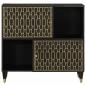 Preview: Beistellschrank 80x33x75 cm Massivholz Mango