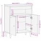 Preview: Beistellschrank 60x33x75 cm Massivholz Mango