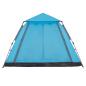 Preview: Kuppel-Campingzelt 5 Personen Blau Quick Release