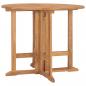 Preview: ARDEBO.de - Klappbarer Garten-Esstisch Ø90x75 cm Massivholz Teak