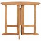 Preview: Klappbarer Garten-Esstisch Ø90x75 cm Massivholz Teak