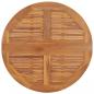 Preview: Klappbarer Garten-Esstisch Ø90x75 cm Massivholz Teak