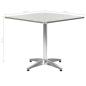 Preview: Gartentisch Silbern 80x80x70 cm Aluminium