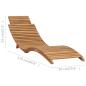 Preview: 3-tlg. Garten-Lounge-Set Klappbar Massivholz Teak