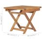 Preview: 3-tlg. Garten-Lounge-Set Klappbar Massivholz Teak