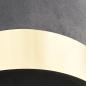 Preview: Hocker Dunkelgrau und Golden Samt 28 x 36 cm