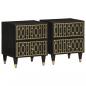 Preview: ARDEBO.de - Nachttische 2 Stk. 40x33x46 cm Massivholz Mango