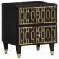 Preview: Nachttische 2 Stk. 40x33x46 cm Massivholz Mango