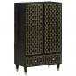 Preview: ARDEBO.de - Highboard 60x33x100 cm Massivholz Mango