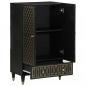 Preview: Highboard 60x33x100 cm Massivholz Mango
