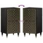 Preview: Beistellschrank 40x33x75 cm Massivholz Mango