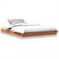 Preview: ARDEBO.de - Massivholzbett Wachsbraun 135x190 cm Kiefer