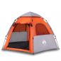 Preview: Campingzelt 4 Personen Grau und Orange Quick Release