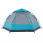 Preview: Campingzelt 4 Personen Blau Quick Release