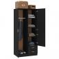Preview: Kleiderschrank Schwarz 80x52x180 cm Holzwerkstoff