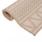 Preview: Outdoor-Teppich Flachgewebe 160x230 cm Braun Gestreift