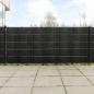 Preview: ARDEBO.de - Balkon-Sichtschutze 5 Stk. Schwarz 255x19 cm Poly Rattan
