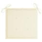 Preview: Gartenstuhl-Kissen 6 Stk. Creme 40x40x3 cm Oxford-Gewebe